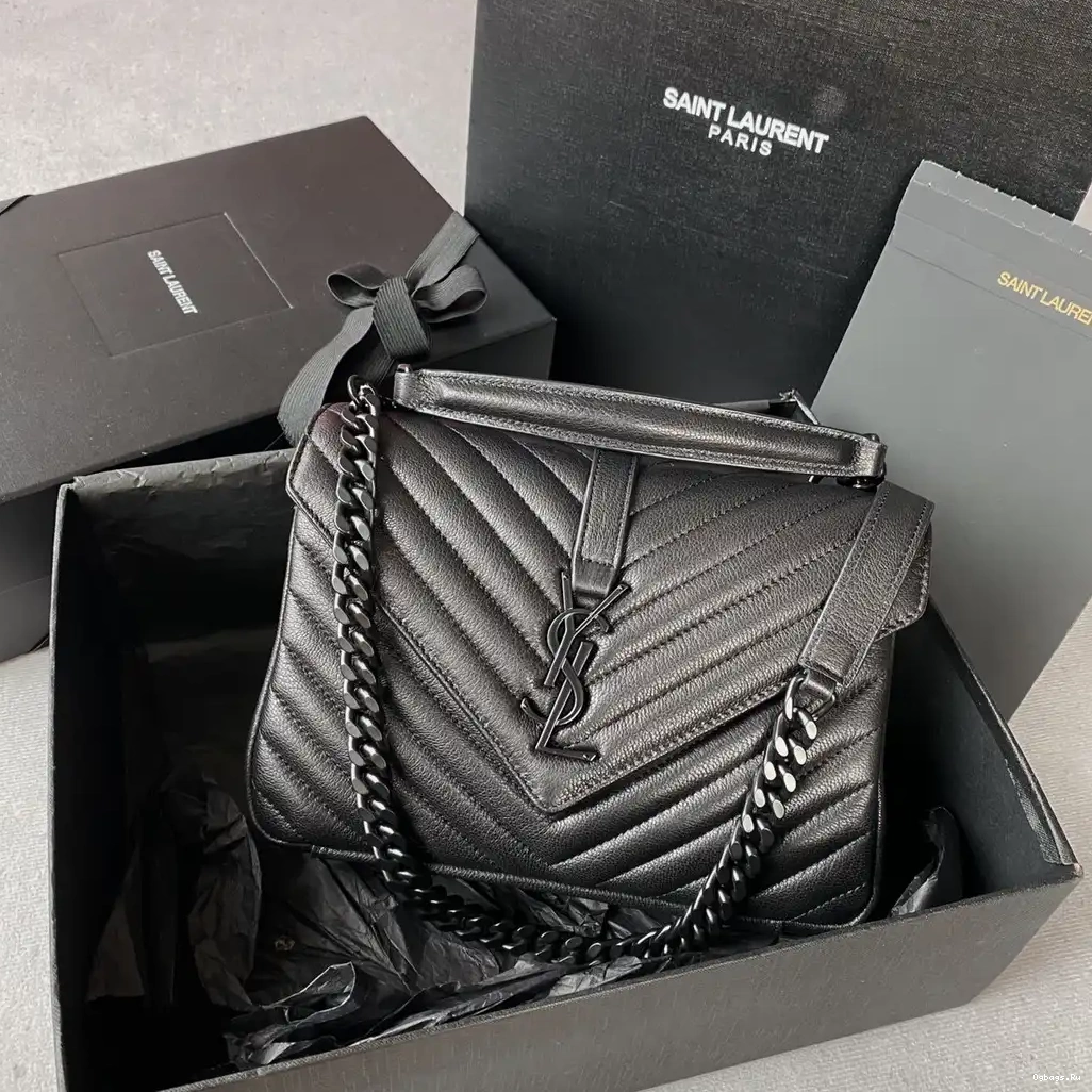 shoulder YSL Medium leather bag-24*17*6.5cm 0518